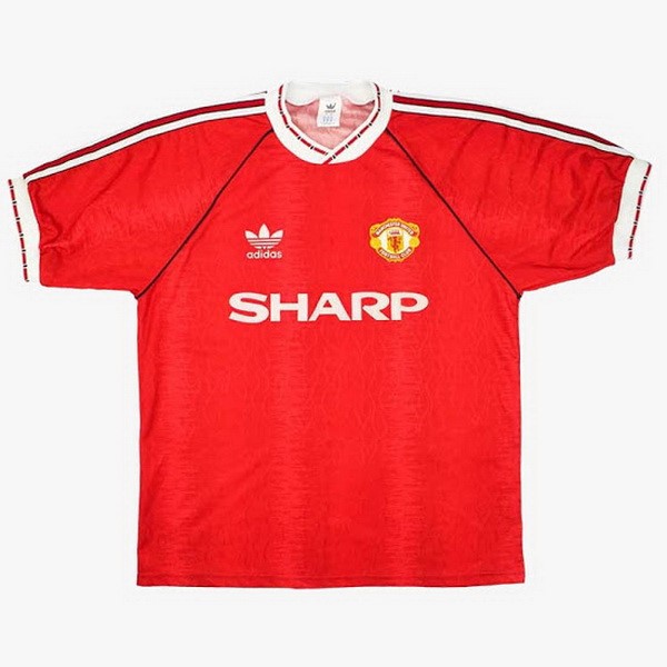 Tailandia Camiseta Manchester United Primera Equipación Retro 1990 1992 Rojo